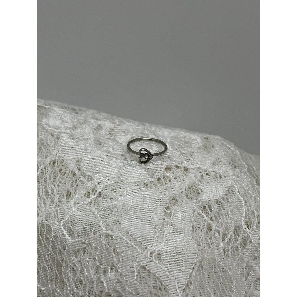 Rhinestone Heart Toe Ring
